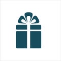 Gift Icon Vector Ilustration Royalty Free Stock Photo