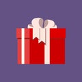 Gift icon, vector Royalty Free Stock Photo