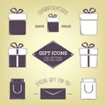 Gift icons collection.