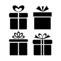 Gift icons Royalty Free Stock Photo