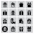 Gift icons Royalty Free Stock Photo