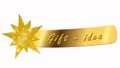 Gift - idea banner with star