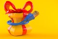 Gift with internet cable Royalty Free Stock Photo