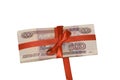 Gift in money Royalty Free Stock Photo