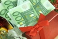 Gift with money Royalty Free Stock Photo