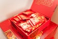 Gift money in red envelope