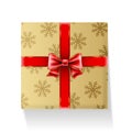 Gift packaged in golden Box with Ribbon and Bow