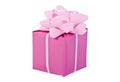 Gift packing, pink box Royalty Free Stock Photo