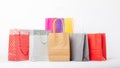 Gift Paper Bags Set Isolated White background Royalty Free Stock Photo