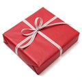 Gift in a red package isolated Royalty Free Stock Photo