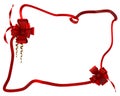 Gift red ribbon in box