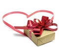 gift and ribbon heart