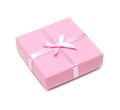 Gift rose box with bow Royalty Free Stock Photo