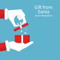 Gift from Santa Claus Royalty Free Stock Photo