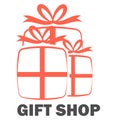 Gift shop logo template design