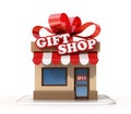 Gift shop mini store 3d rendering