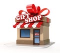 Gift shop mini store 3d rendering