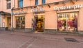 A gift shop on the Old Arbat. Royalty Free Stock Photo