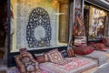 Gift shop. Persian shop. Oriental carpet. Istanbul Royalty Free Stock Photo