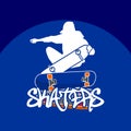 Gift for Skaters Illustration Vector Art Logo
