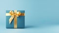 gift on a solid background embodies the essence of celebration and generosity. Royalty Free Stock Photo