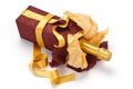 Gift sparkling wine bottle Royalty Free Stock Photo
