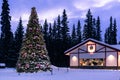 Gift store in the Santa Claus House in North Pole, Alaska