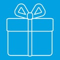 Gift thin line icon