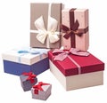 Gift toys and boxes, Christmas boxes, boxes for Christmas Royalty Free Stock Photo