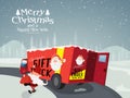 Gift Truck for Christmas and New Year celebration.