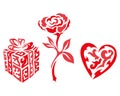 Gift valentine illustration