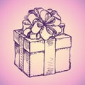 Gift. Vector drawing