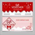 gift voucher card exclusively designed for special events like Christmas.