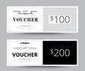 Gift voucher card template design. for special time, Coupon temp Royalty Free Stock Photo