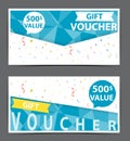 Gift voucher certificate coupon Royalty Free Stock Photo