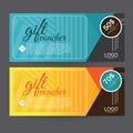 Gift Voucher Colorful,certificate coupon design, Vector illustration.