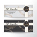 Gift voucher design vector template layout for business card gift set.Modern style Royalty Free Stock Photo