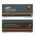 Gift voucher design vector template Royalty Free Stock Photo