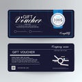 Gift voucher design vector template