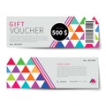 Gift voucher discount template design