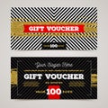 Gift voucher template Royalty Free Stock Photo