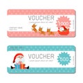 Gift voucher template and modern pattern. Voucher template with premium pattern, gift Voucher template with colorful pattern.