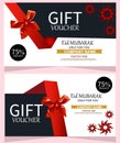 Gift Voucher Template Promotion Sale discount, Universal white and black flyer template for advertising a gym or business