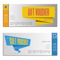 Gift voucher vector illustration coupon