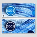 Gift voucher vector illustration coupon template for company