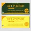 Gift voucher vector illustration coupon template for company