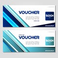 Gift voucher vector illustration coupon template for company