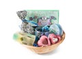 Gift wicker basket