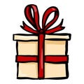 Giftbox Doodle Icon