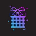 Giftbox icon design vector